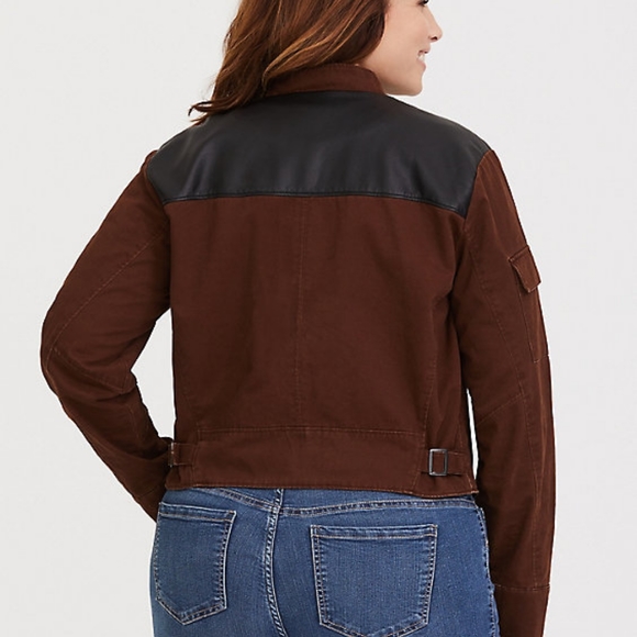 ISO! HER UNIVERSE STAR WARS SOLO BROWN JACKET - Picture 3 of 4